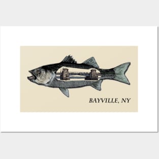 Striped bass Bayville  bridge Long Island Posters and Art